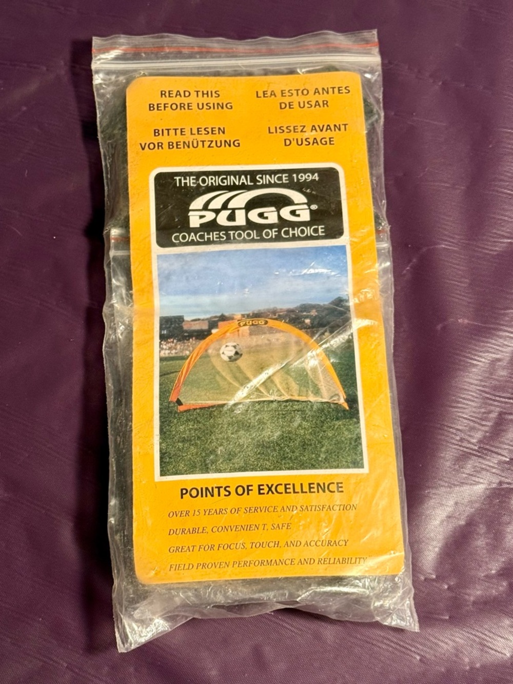 PUGG Soccer Goal Replacement Parts Kit * Stakes Clips * NIB * Hardware